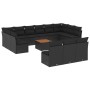 Set sofás de jardín 14 pzas con cojines ratán sintético negro by , Garden sets - Ref: Foro24-3223899, Price: 860,70 €, Discou...