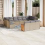 Set sofás de jardín con cojines 13 pzas ratán sintético beige by , Garden sets - Ref: Foro24-3260540, Price: 822,86 €, Discou...