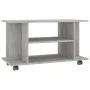Concrete gray plywood TV cabinet with wheels 80x40x40 cm by vidaXL, TV Furniture - Ref: Foro24-800193, Price: 48,74 €, Discou...