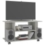 Mueble de TV con ruedas contrachapada gris hormigón 80x40x40 cm de vidaXL, Muebles TV - Ref: Foro24-800193, Precio: 46,39 €, ...
