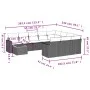Set de sofás de jardín 11 pzas y cojines ratán sintético negro by , Modular outdoor sofas - Ref: Foro24-3224306, Price: 628,3...
