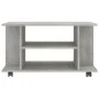 Concrete gray plywood TV cabinet with wheels 80x40x40 cm by vidaXL, TV Furniture - Ref: Foro24-800193, Price: 48,74 €, Discou...