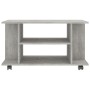 Mueble de TV con ruedas contrachapada gris hormigón 80x40x40 cm de vidaXL, Muebles TV - Ref: Foro24-800193, Precio: 46,39 €, ...