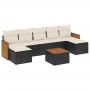 Set de sofás de jardín 8 piezas y cojines ratán sintético negro by , Garden sets - Ref: Foro24-3260320, Price: 432,09 €, Disc...