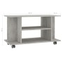 Mueble de TV con ruedas contrachapada gris hormigón 80x40x40 cm de vidaXL, Muebles TV - Ref: Foro24-800193, Precio: 46,39 €, ...