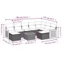 Gartensofa-Set mit 10-teiligen beigen Kissen aus synthetischem Rattan. von , Gartensets - Ref: Foro24-3260631, Preis: 613,60 ...