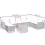 Set de sofás de jardín 8 piezas y cojines ratán sintético negro by , Garden sets - Ref: Foro24-3257469, Price: 539,27 €, Disc...