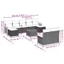 Set de sofás de jardín 10 pzas con cojines ratán sintético gris by , Garden sets - Ref: Foro24-3260464, Price: 572,22 €, Disc...