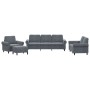 Set of sofas with 4 dark gray velvet cushions by , Sofas - Ref: Foro24-3202181, Price: 812,08 €, Discount: %