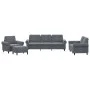 Set of sofas with 4 dark gray velvet cushions by , Sofas - Ref: Foro24-3202181, Price: 797,97 €, Discount: %