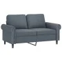 Set of sofas with 4 dark gray velvet cushions by , Sofas - Ref: Foro24-3202181, Price: 797,97 €, Discount: %