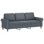 Set of sofas with 4 dark gray velvet cushions by , Sofas - Ref: Foro24-3202181, Price: 812,08 €, Discount: %