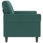 2-Sitzer-Sofa aus dunkelgrünem Samt 120 cm von , Sofas - Ref: Foro24-359521, Preis: 265,95 €, Rabatt: %