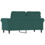 2-Sitzer-Sofa aus dunkelgrünem Samt 120 cm von , Sofas - Ref: Foro24-359521, Preis: 265,95 €, Rabatt: %