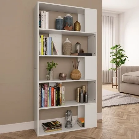 Regal/Trennwand aus weißem Sperrholz, 80 x 24 x 159 cm von vidaXL, Bücherregale und Regale - Ref: Foro24-800099, Preis: 62,09...