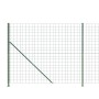 Green wire fence with ties 2.2x10 m by , fence panels - Ref: Foro24-154183, Price: 124,36 €, Discount: %