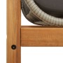 Gartenbank mit Kissen synthetisches Rattan Akaziengrau von , Gartenbänke - Ref: Foro24-366300, Preis: 205,81 €, Rabatt: %