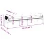 Garden bench with synthetic rattan cushion in gray acacia wood by , garden benches - Ref: Foro24-366300, Price: 203,35 €, Dis...