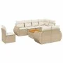 Set mit 9 Gartensofas mit beigen Kissen aus synthetischem Rattan von , Gartensets - Ref: Foro24-3257430, Preis: 712,91 €, Rab...