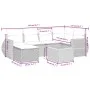 7-piece garden sofa set with gray PE rattan cushions by , Garden sets - Ref: Foro24-3257439, Price: 435,55 €, Discount: %