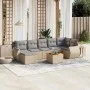 Set Gartensofas mit beigen Kissen 8 Stück PE Rattan von , Gartensets - Ref: Foro24-3257445, Preis: 503,54 €, Rabatt: %