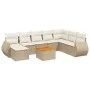 9-piece garden sofa set with beige synthetic rattan cushions by , Garden sets - Ref: Foro24-3257472, Price: 635,30 €, Discoun...