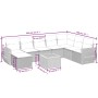 9-piece garden sofa set with beige synthetic rattan cushions by , Garden sets - Ref: Foro24-3257472, Price: 613,77 €, Discoun...