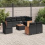 8-piece garden sofa set with black synthetic rattan cushions by , Garden sets - Ref: Foro24-3260249, Price: 573,49 €, Discoun...
