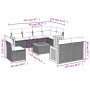8-piece garden sofa set with black synthetic rattan cushions by , Garden sets - Ref: Foro24-3260249, Price: 573,49 €, Discoun...