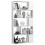 Glänzend weißes Regal/Raumteiler 80x24x159 cm von vidaXL, Bücherregale und Regale - Ref: Foro24-800105, Preis: 66,36 €, Rabat...