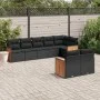 8-piece garden sofa set with black synthetic rattan cushions by , Garden sets - Ref: Foro24-3260228, Price: 534,51 €, Discoun...