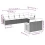 8-piece garden sofa set with black synthetic rattan cushions by , Garden sets - Ref: Foro24-3260228, Price: 534,51 €, Discoun...