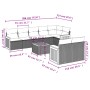 Set de muebles de jardín 9 pzas y cojines ratán sintético gris de , Conjuntos de jardín - Ref: Foro24-3260240, Precio: 604,02...