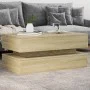 Center table with LED lights Sonoma oak 90x50x40 cm by , Coffee table - Ref: Foro24-839863, Price: 88,79 €, Discount: %