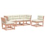 5-piece garden sofa set with solid Douglas wood and cushions by , Garden sets - Ref: Foro24-3216978, Price: 519,33 €, Discoun...