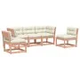 5-piece garden sofa set with solid Douglas wood and cushions by , Garden sets - Ref: Foro24-3216978, Price: 513,08 €, Discoun...