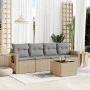 Garden sofa set with 5-piece synthetic rattan beige cushions by , Garden sets - Ref: Foro24-3252226, Price: 336,03 €, Discoun...