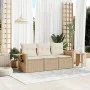 Set Gartensofas mit beigen Kissen 3 Stück PE Rattan von , Gartensets - Ref: Foro24-3252195, Preis: 271,67 €, Rabatt: %
