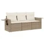 Set Gartensofas mit beigen Kissen 3 Stück PE Rattan von , Gartensets - Ref: Foro24-3252195, Preis: 271,67 €, Rabatt: %