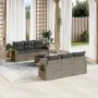 7-piece garden sofa set with gray PE rattan cushions by , Garden sets - Ref: Foro24-3252247, Price: 477,65 €, Discount: %