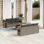 7-teilige Gartensofagarnitur mit grauen PE-Rattankissen von , Gartensets - Ref: Foro24-3252247, Preis: 486,20 €, Rabatt: %