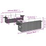 7-teilige Gartensofagarnitur mit grauen PE-Rattankissen von , Gartensets - Ref: Foro24-3252247, Preis: 486,20 €, Rabatt: %