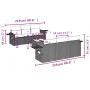7-teilige Gartensofagarnitur mit grauen PE-Rattankissen von , Gartensets - Ref: Foro24-3252247, Preis: 478,26 €, Rabatt: %