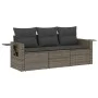 Set mit 3 Gartensofas und Kissen synthetisches Rattangrau von , Gartensets - Ref: Foro24-3252197, Preis: 216,81 €, Rabatt: %