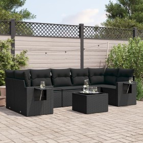 8-piece garden sofa set with black synthetic rattan cushions by , Garden sets - Ref: Foro24-3252272, Price: 542,79 €, Discoun...