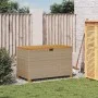 Storage box for garden made of acacia wood with beige rattan 110x55x63cm by , Outdoor storage boxes - Ref: Foro24-366287, Pri...