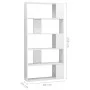 Glänzend weißes Regal/Raumteiler 80x24x159 cm von vidaXL, Bücherregale und Regale - Ref: Foro24-800105, Preis: 66,36 €, Rabat...