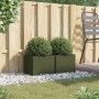 Jardineras 2 unidades acero verde oliva 32x30x29 cm by , Pots and planters - Ref: Foro24-841542, Price: 54,26 €, Discount: %
