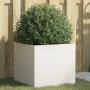 Jardinera de acero laminado en frío blanco 42x40x39 cm de , Maceteros y jardineras - Ref: Foro24-841549, Precio: 43,87 €, Des...