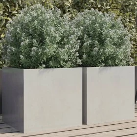 2 stainless steel silver planters 42x40x39 cm by , Pots and planters - Ref: Foro24-841556, Price: 89,08 €, Discount: %